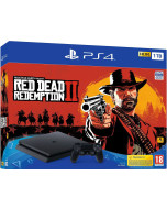 Игровая приставка Sony PlayStation 4 Slim 1TB Black (CUH-2216B) + Игра Red Dead Redemption 2